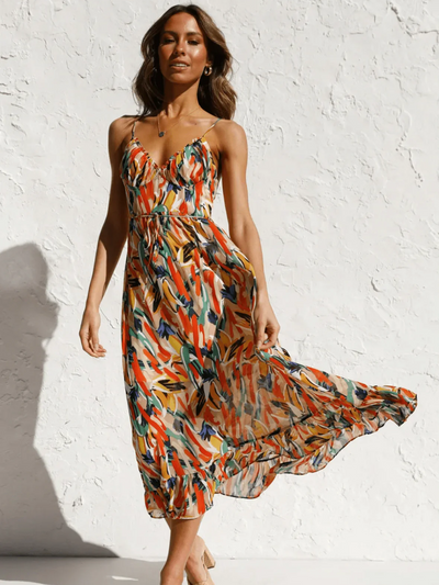 Chiara | Coloured Midi Dress