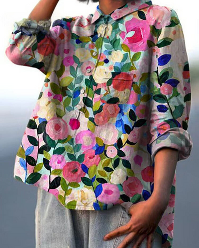 Amber | Blouse with Floral Print