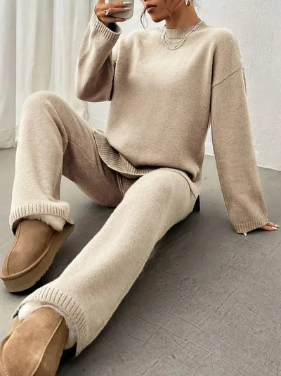 Mila | Warm Ribbed Loungewear Knit Set