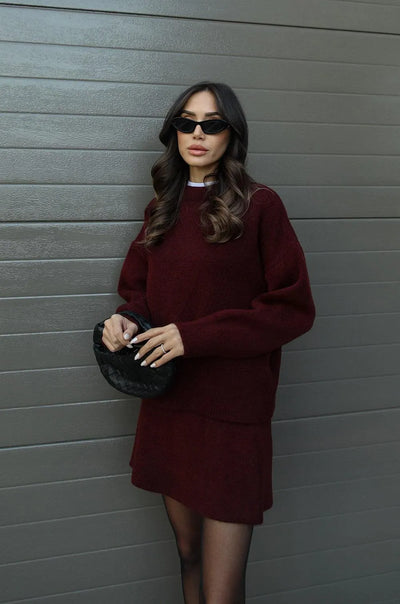 Helena | Knitted Skirt Set