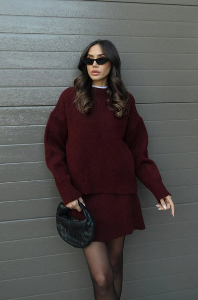 Helena | Knitted Skirt Set
