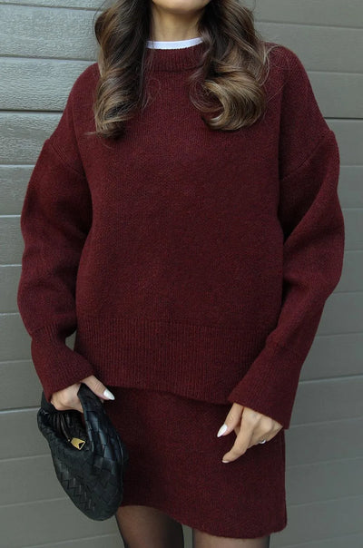 Helena | Knitted Skirt Set