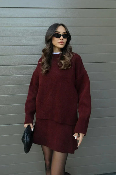 Helena | Knitted Skirt Set