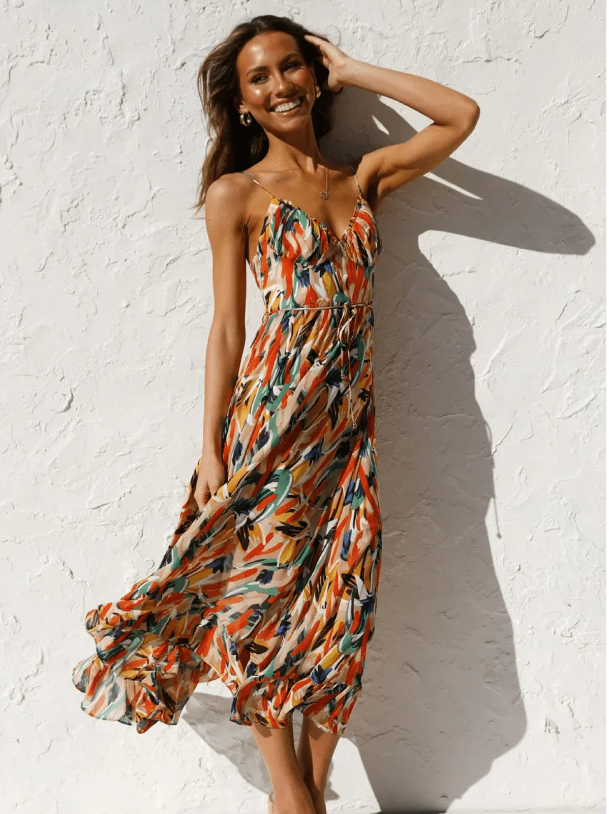 Chiara | Coloured Midi Dress