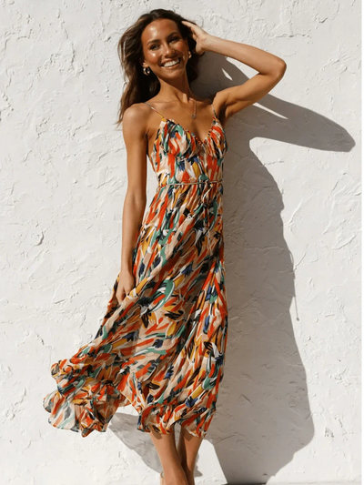 Chiara | Coloured Midi Dress