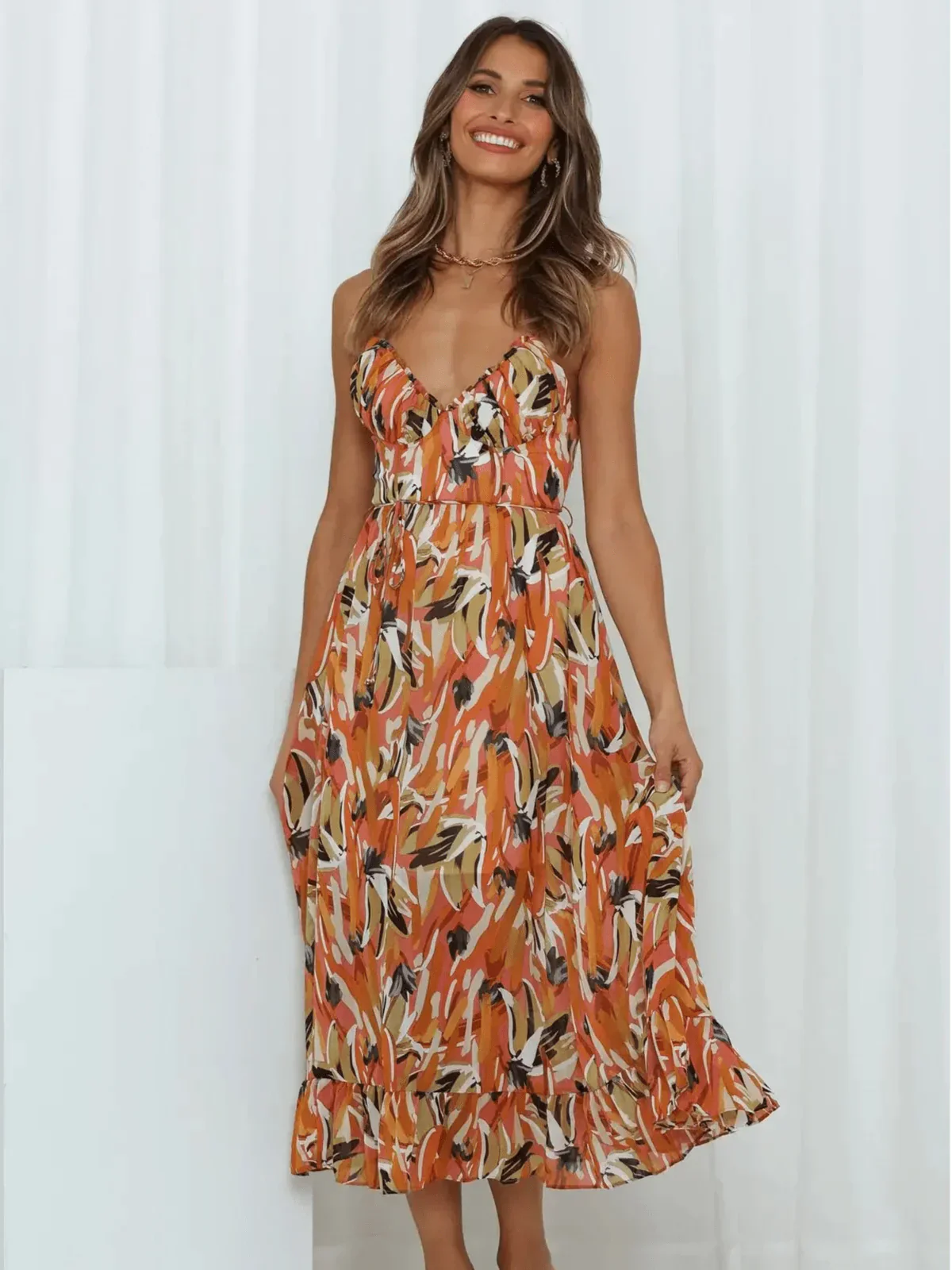 Chiara | Coloured Midi Dress