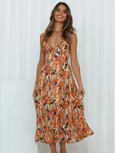 Chiara | Coloured Midi Dress