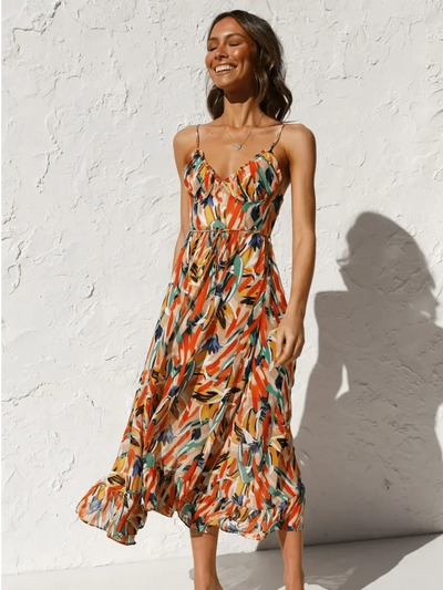 Chiara | Coloured Midi Dress